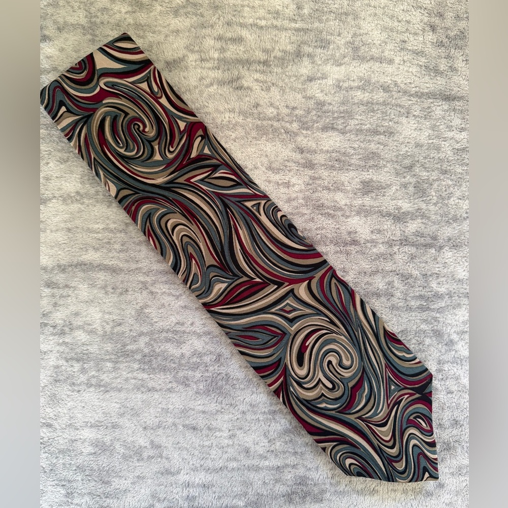 Chez Roffe Men’s Colorful Design Tie - Picture 1 of 4